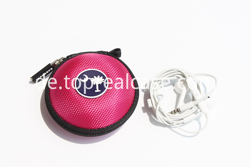 runde Kopfhörerhülle round earphone case